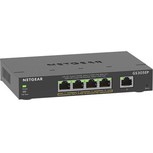 Netgear 5-Port Gigabit Ethernet SOHO Smart Managed Plus PoE Switch with 4-Port PoE+