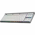 Logitech G515 LIGHTSPEED TKL Low Profile Wireless Gaming Keyboard, LIGHTSYNC RGB, Thin Tenkeyless Design, PBT Keycaps, Tactile (Brown) Mechanical Switches, White