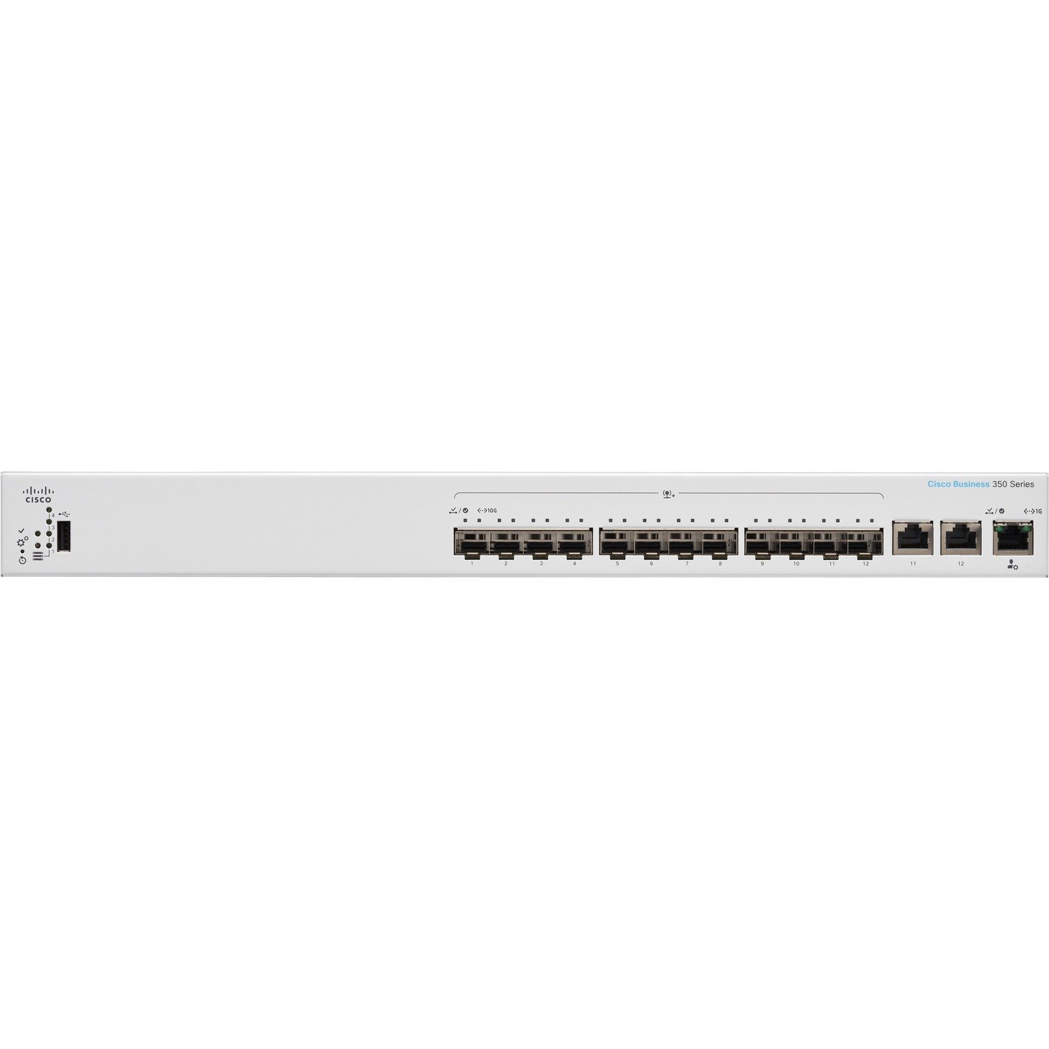 Cisco Business 350 CBS350-12XS 2 Ports Manageable Ethernet Switch - 10 Gigabit Ethernet - 10GBase-T, 10GBase-X