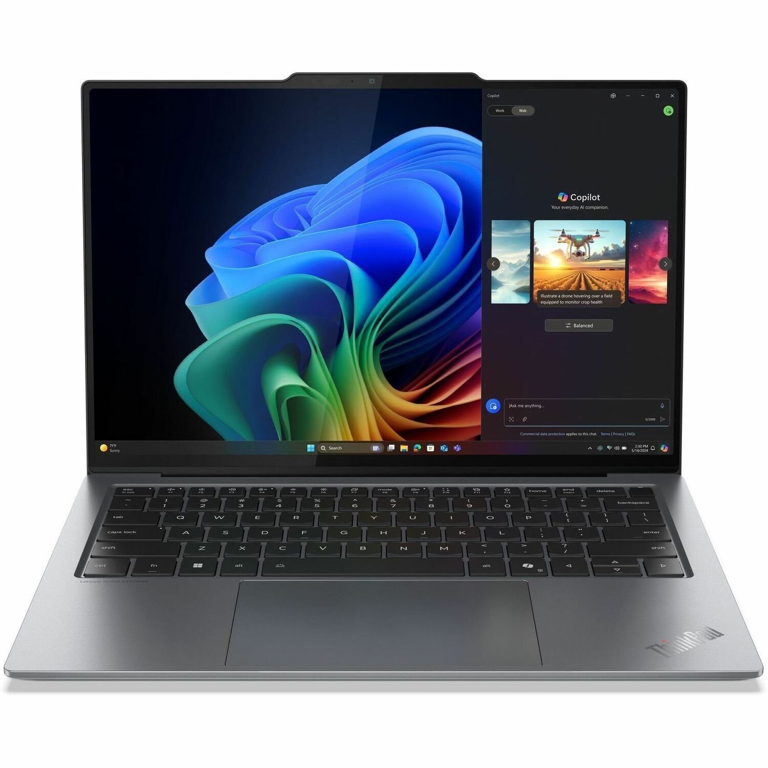 Lenovo Thinkpad X9-14 Gen 1 21QA000JAU 14" Copilot+ PC Notebook - WUXGA - Intel Core Ultra 7 258V - Intel Evo Platform - 32 GB - 512 GB SSD - Grey