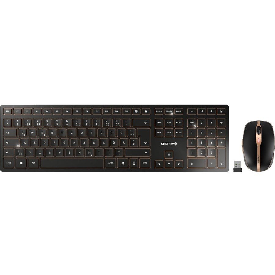 CHERRY DW 9100 SLIM Rugged Keyboard & Mouse - QWERTY - English (US)