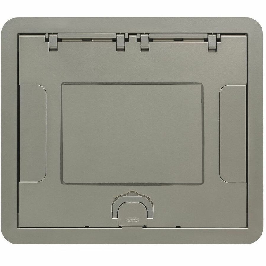 Hubbell 6/10G Carpet CVR, Insert, Nickel Powder