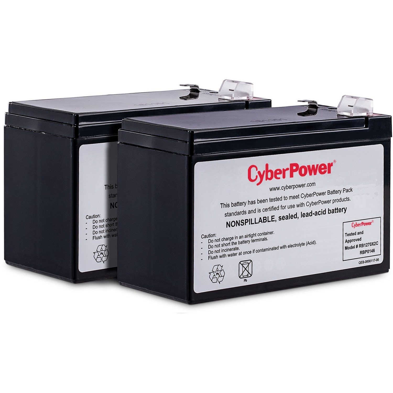 CyberPower RB1270X2C Replacement Battery Cartridge