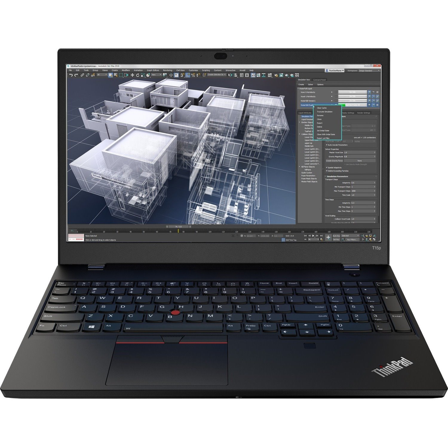 Lenovo ThinkPad T15p Gen 2 21A70017US 15.6" Notebook - Full HD - Intel Core i7 11th Gen i7-11850H - vPro Technology - 16 GB - 256 GB SSD - English Keyboard - Black