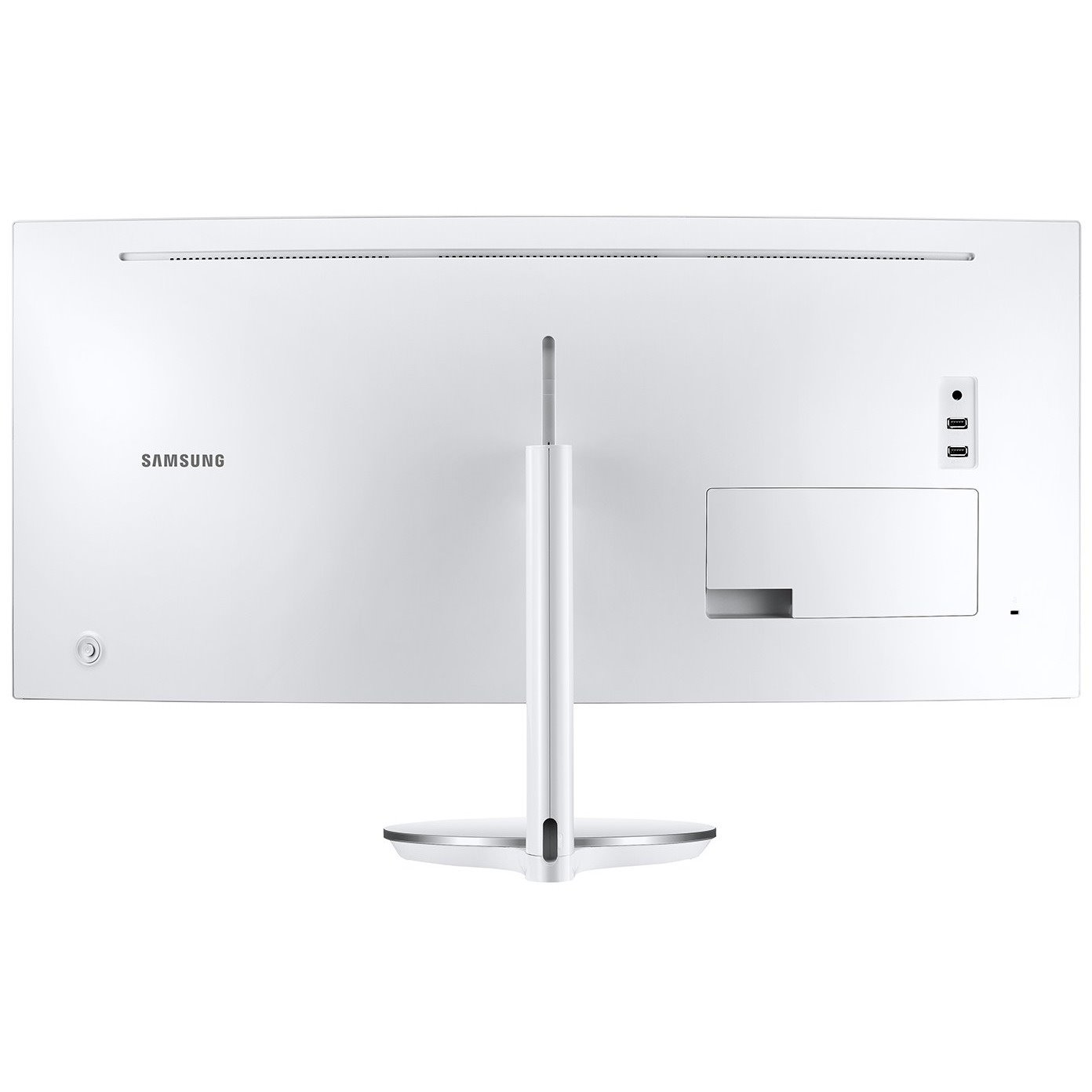 Samsung C34J791WTN 34" Class Double Full HD (DFHD) Curved Screen LCD Monitor - 21:9 - Silver, White