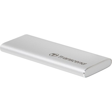 Transcend ESD240C 240 GB Portable Solid State Drive - External - SATA - Silver