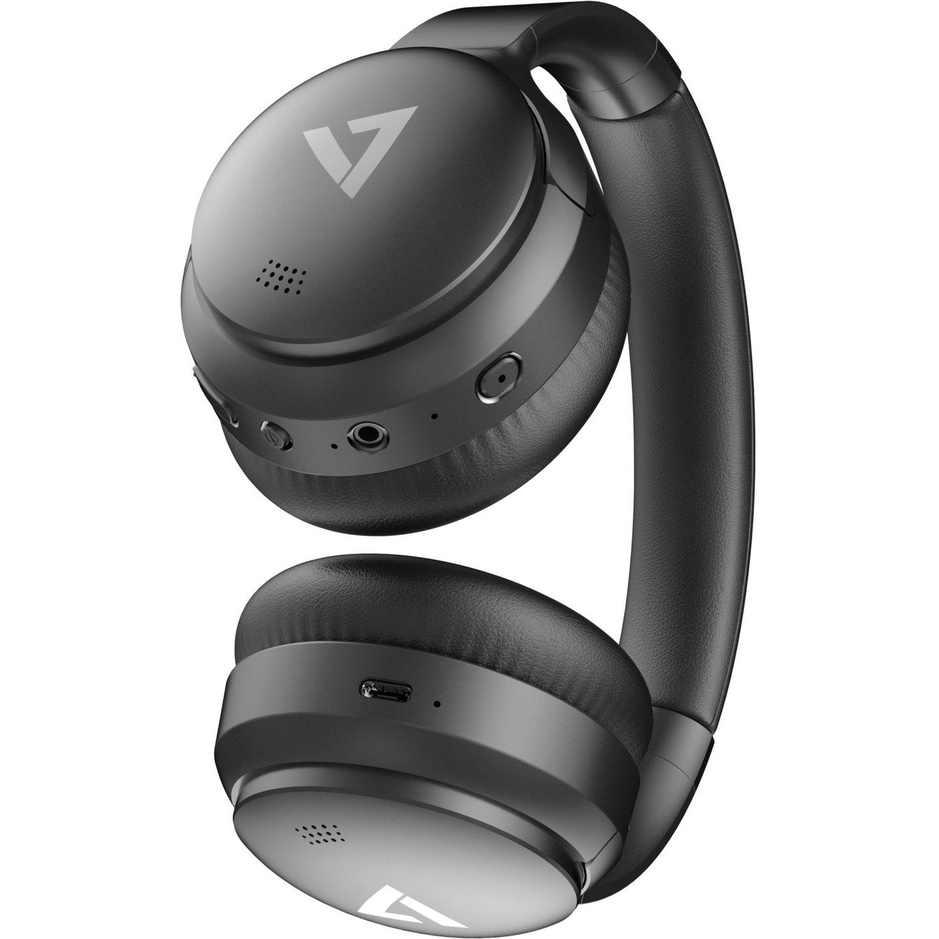 V7 HB800ANC Wired/Wireless Over-the-ear, Over-the-head Stereo Headset - Black