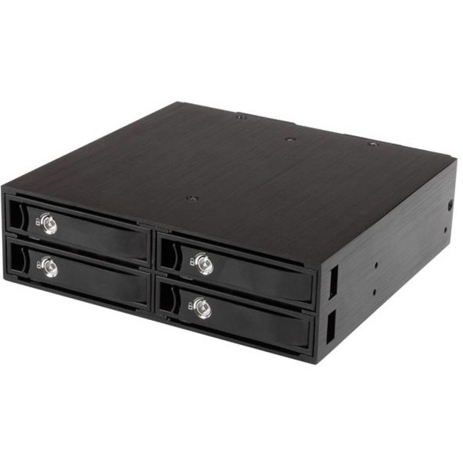 STARTECH 4 BAY MOBILE RACK BACKPLANE FOR 2.5IN SATA/SAS DRIVES 5-15MM, 2YR