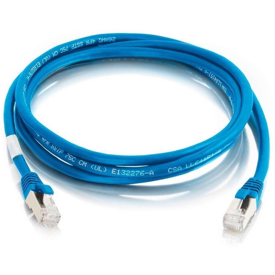 C2G-20ft Cat6 Snagless Shielded (STP) Network Patch Cable - Blue