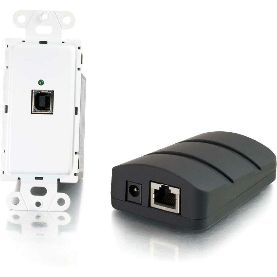 C2G TruLink USB 2.0 Superbooster Wall Plate Transmitter to Dongle Receiver Kit