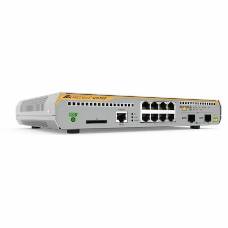 Allied Telesis L3 Switch with 8 x 10/100/1000T Ports and 2 x 100/1000X SFP Ports