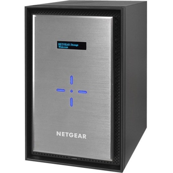 Netgear ReadyNAS RN528X 8 x Total Bays SAN/NAS Storage System - Intel Pentium D1508 Dual-core (2 Core) 2.20 GHz - 4 GB RAM - DDR4 SDRAM Desktop