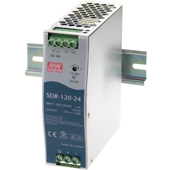 B+B SmartWorx 120W Single Output Industrial Din Rail With PFC Function