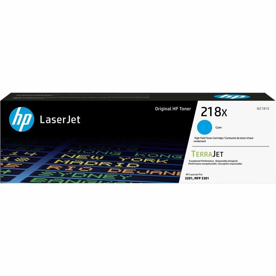 HP 218X Original High Yield Laser Toner Cartridge - Cyan - 1 Each