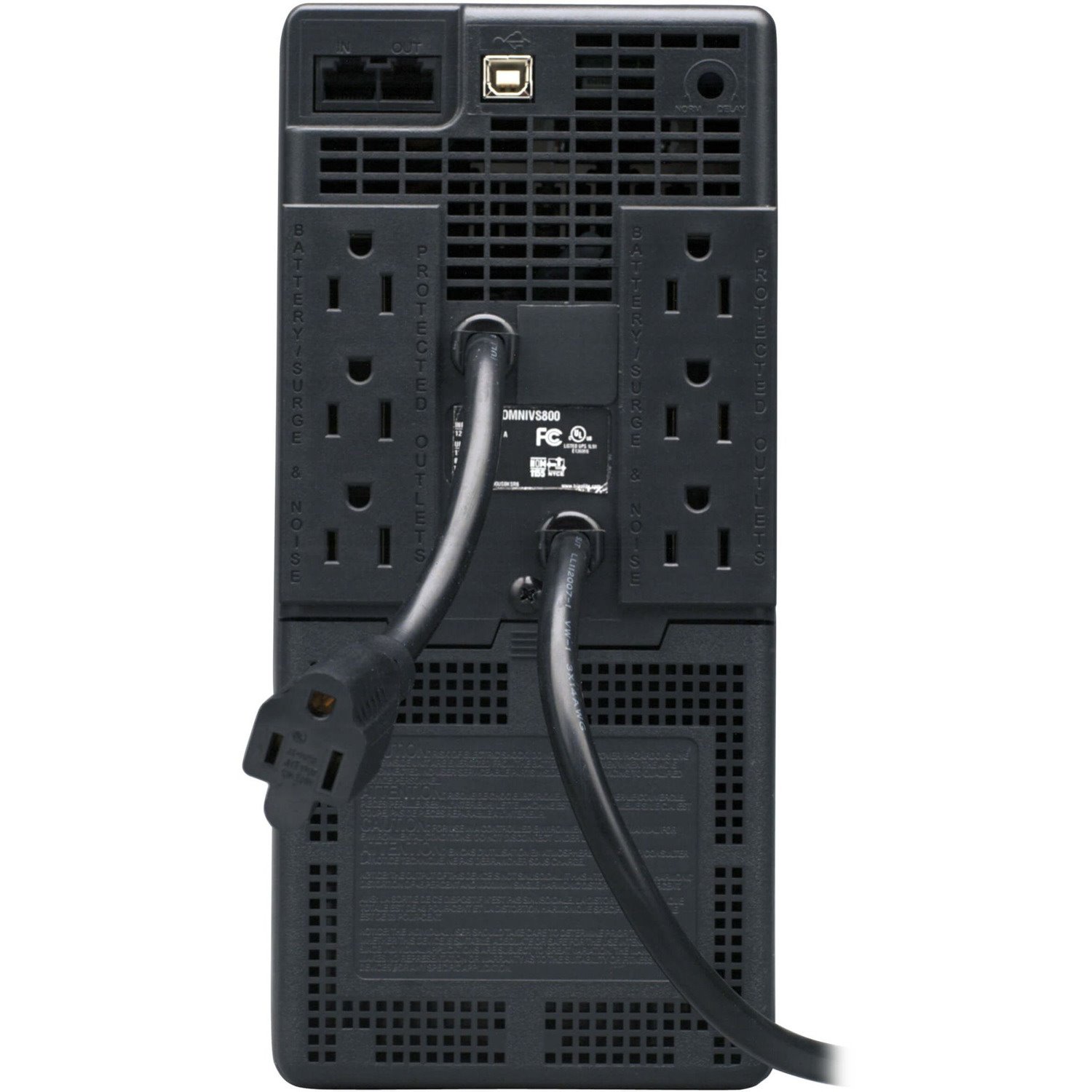 Tripp Lite by Eaton OmniVS 120V 800VA 475W Line-Interactive UPS, Tower, USB port