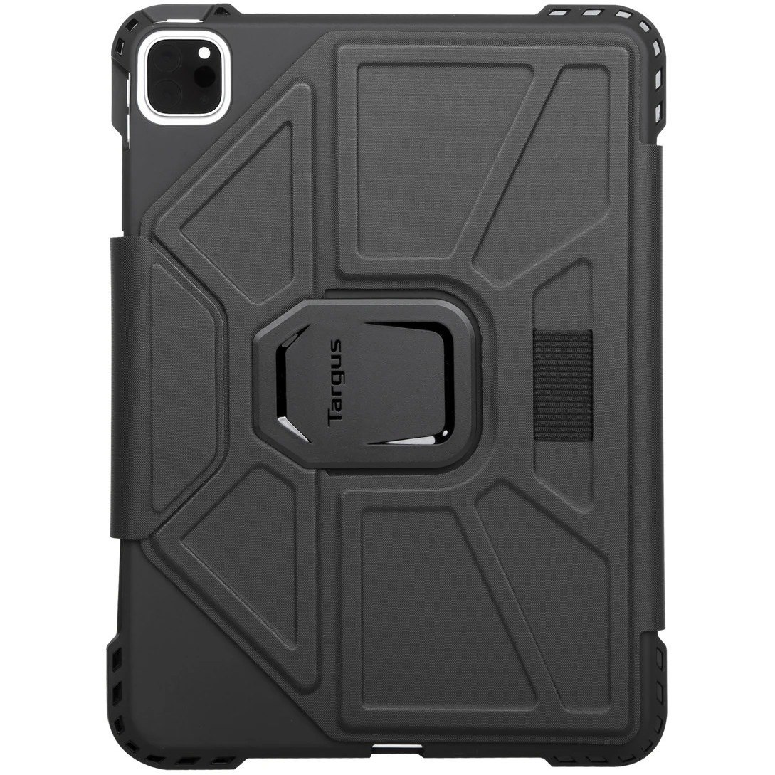 Targus Pro-Tek THZ866GL Rugged Carrying Case (Folio) for 10.9" to 11" Apple iPad Air (4th Generation), iPad Air (5th Generation), iPad Pro, iPad Pro (2nd Generation), iPad Pro (3rd Generation), iPad Pro (4th Generation) Tablet, Apple Pencil, Stylus - Black