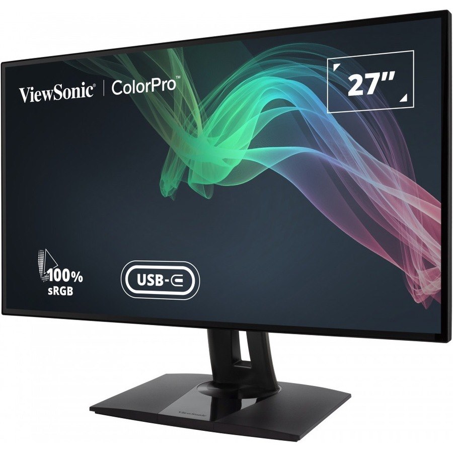 ViewSonic VP2768a-4K 27 Inch 4K UHD IPS Monitor with Advanced Ergonomics, ColorPro 100% sRGB Rec 709, 14-bit 3D LUT, Eye Care, 90W USB C, RJ45, HDR10