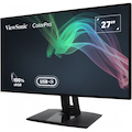 ViewSonic VP2768a-4K 27 Inch Premium IPS 4K Monitor with Advanced Ergonomics, ColorPro 100% sRGB Rec 709, 14-bit 3D LUT, Eye Care, HDMI, USB C, DisplayPort for Professional Home and Office
