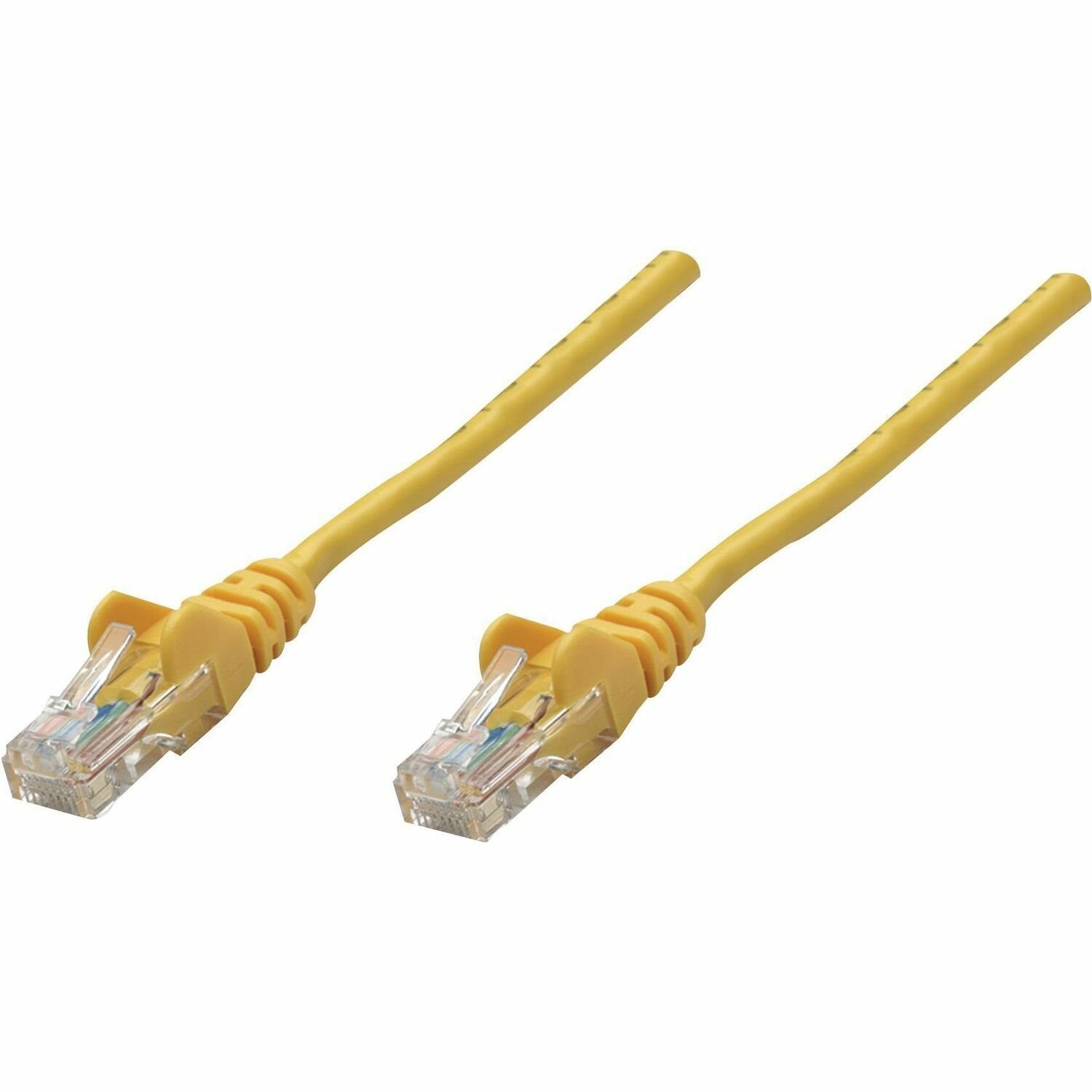 Network Patch Cable, Cat5e, 3m, Yellow, CCA, U/UTP, PVC, RJ45, Gold Plated Contacts, Snagless, Booted, Lifetime Warranty, Polybag