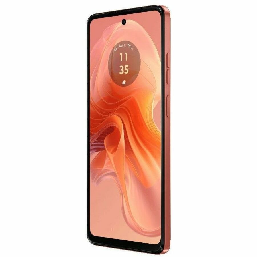 Motorola Mobility moto g04 64 GB Smartphone - 6.6" LCD HD+ 1612 x 720 - Octa-core (Cortex A75Dual-core (2 Core) 1.60 GHz + Cortex A55 Hexa-core (6 Core) 1.60 GHz - 4 GB RAM - Android 14 - 4G - Sunrise Orange