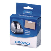 Newell Dymo Large Return Address Labels, White, Self-Adhesive Printer Label, Paper, Permanent, Rectangle, LabelWriter