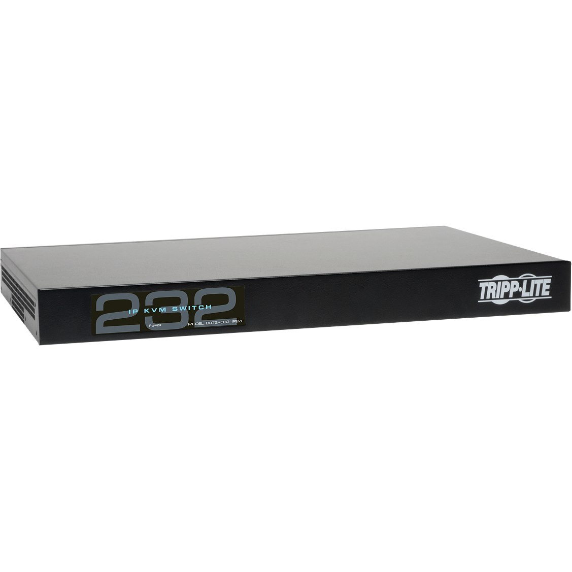 Tripp Lite by Eaton NetCommander 32-Port Cat5 KVM over IP Switch - 2 Remote + 1 Local User, 1U Rack-Mount, TAA