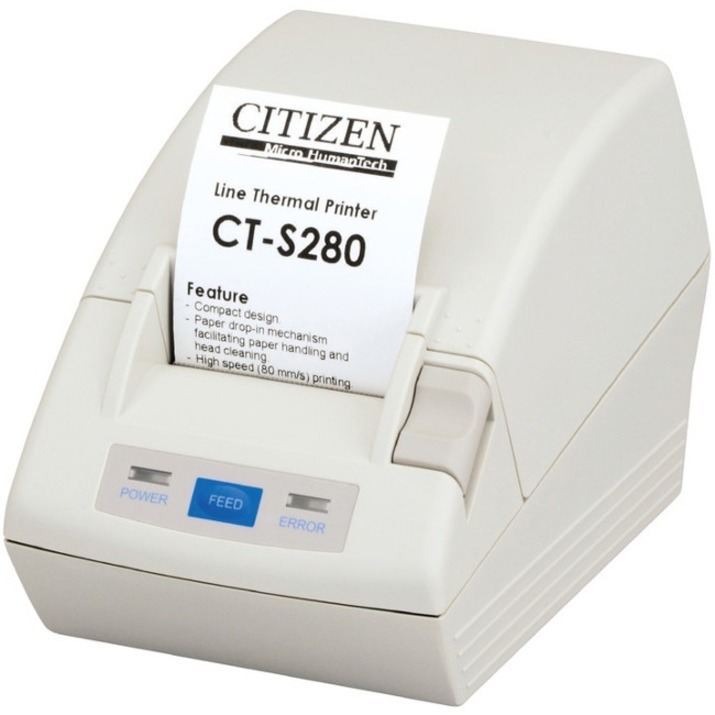 Citizen CT-S280 Desktop Direct Thermal Printer - Two-color - Receipt Print