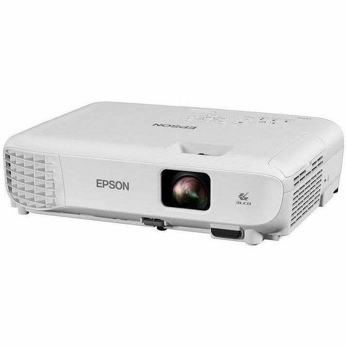 Epson EB-W53 3LCD Projector - 16:10 - Portable - White