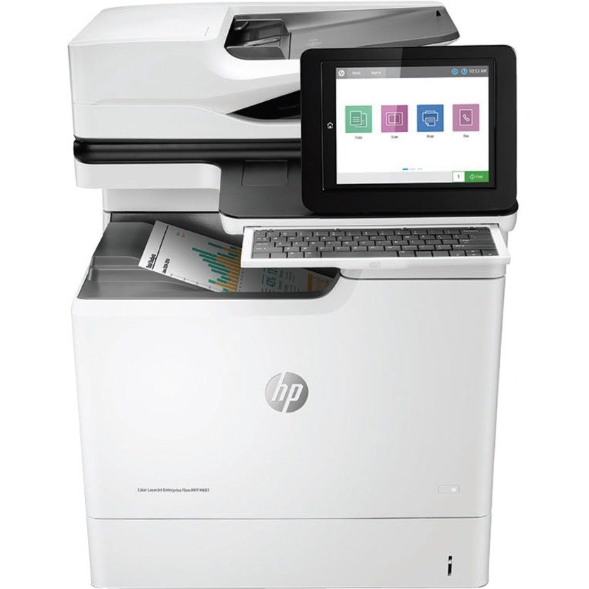 HP LaserJet M681dh Laser Multifunction Printer - Colour