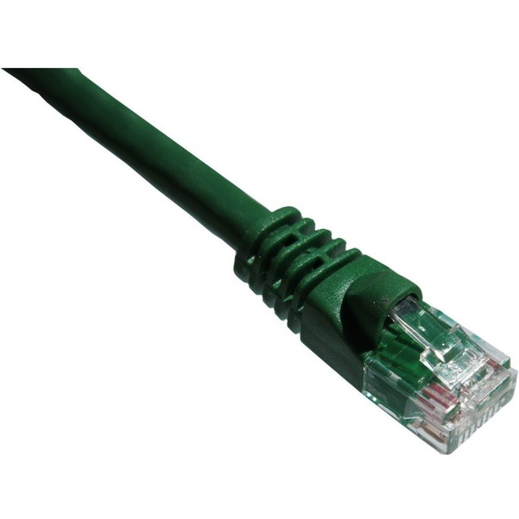 Axiom 1FT CAT6A 650mhz Patch Cable Molded Boot (Green) - TAA Compliant