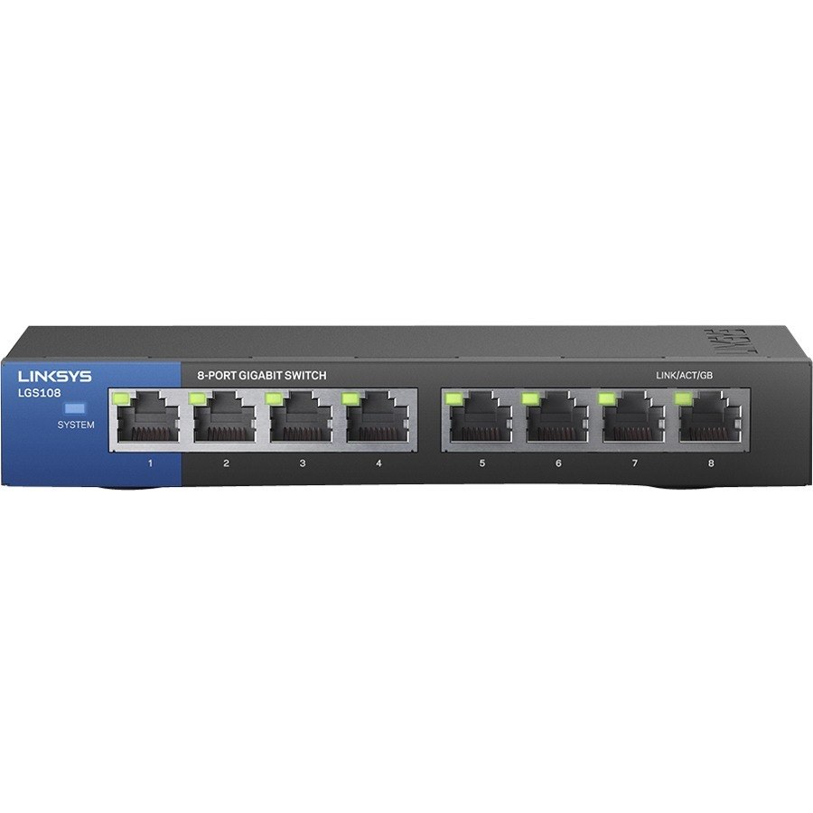 Linksys LGS108 8-Port Business Desktop Gigabit Switch