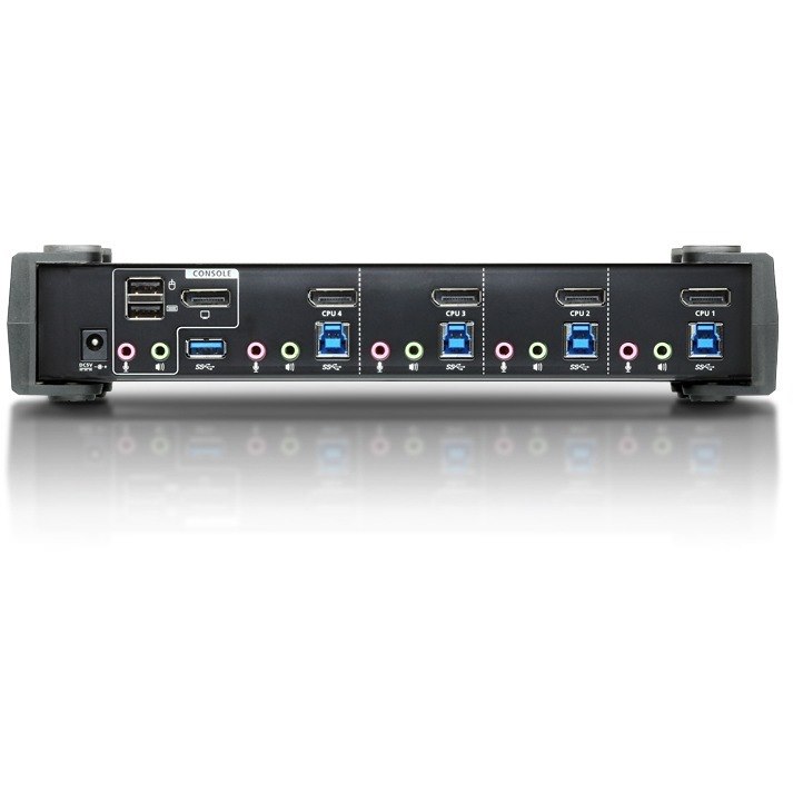 ATEN 4-Port USB 3.0 4K DisplayPort KVMP Switch-TAA Compliant