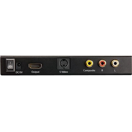 StarTech.com S-Video or Composite to HDMI Converter with Audio - 720p - NTSC & PAL - Analog to HDMI Upscaler - Mac & Windows (VID2HDCON2)
