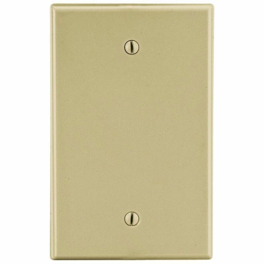 Bryant Wallplate, 1-Gang, Box Mount Blank, Ivory