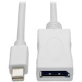 Eaton Tripp Lite Series Keyspan Mini DisplayPort to DisplayPort Adapter Cable (M/F), 4K 60 Hz, DP 1.2, HDCP 2.2, 3 ft. (0.9 m)