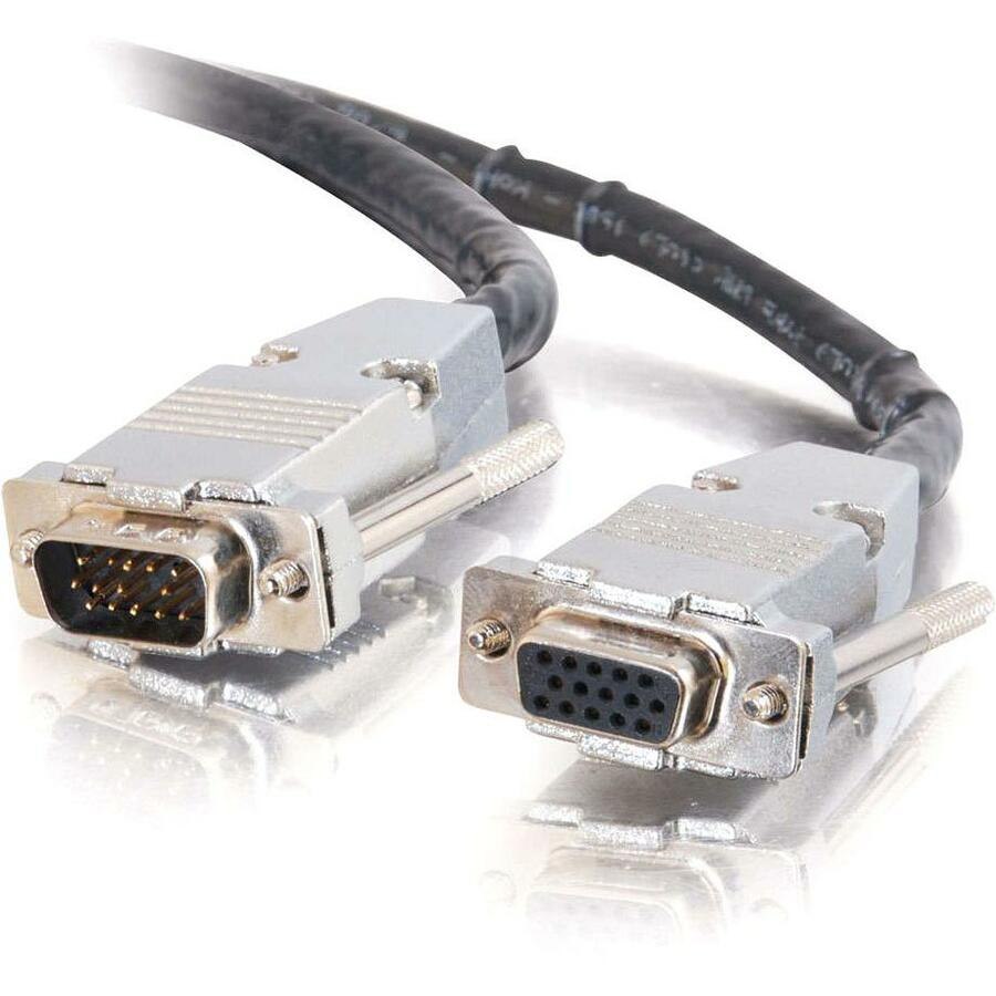 C2G 50ft Plenum-Rated HD15 UXGA M/F Monitor/Projector Extension Cable