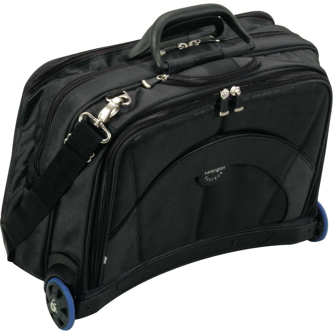 Kensington Contour Carrying Case (Roller) for 17" Notebook - Black, Gray