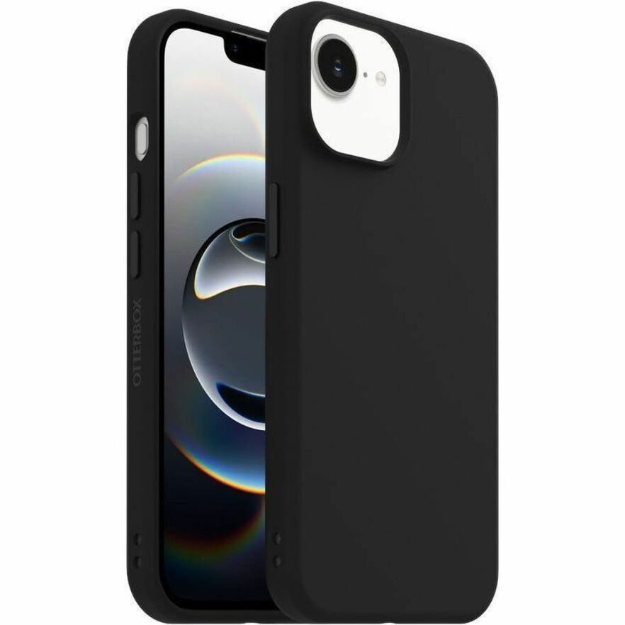 OtterBox Figura Case for Apple iPhone 13, iPhone 14, iPhone 15, iPhone 16e, iPhone 17e Smartphone - velvety-soft texture - Black