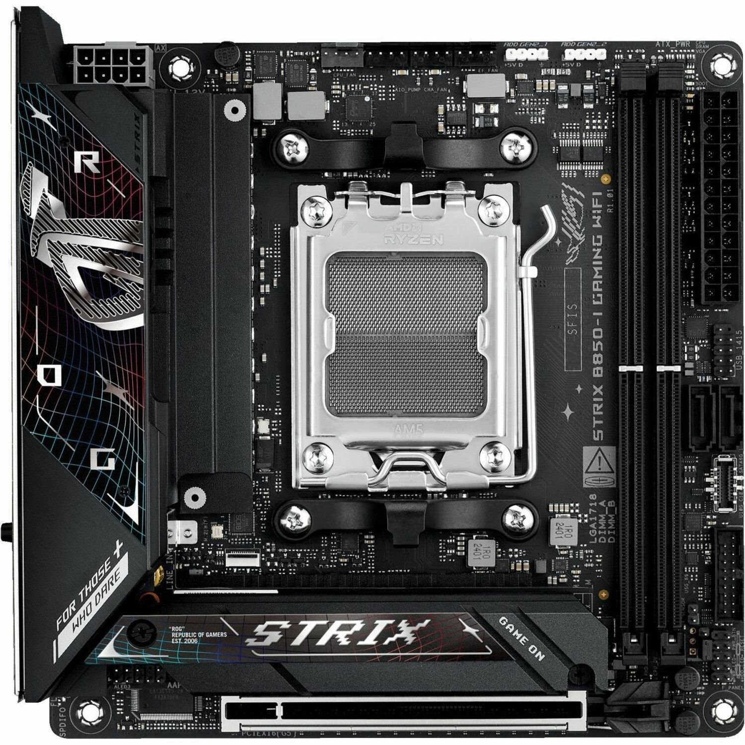 Asus ROG Strix B850-I GAMING WIFI Gaming Desktop Motherboard - AMD B850 Chipset - Socket AM5 - Mini ITX