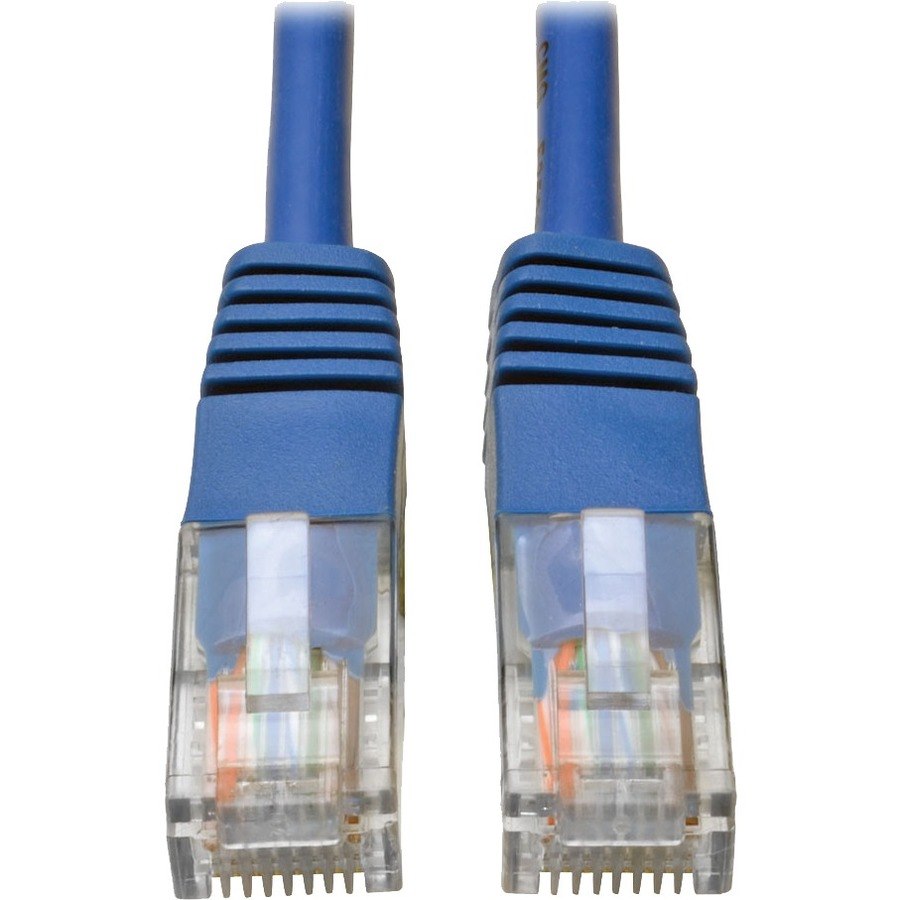 Eaton Tripp Lite Series Cat5e 350 MHz Molded (UTP) Ethernet Cable (RJ45 M/M), PoE - Blue, 75 ft. (22.86 m)