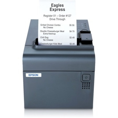 Epson TM-L90 Desktop Direct Thermal Printer - Monochrome - Label/Receipt Print - USB - Serial - 3.15" Print Width - 6.69 in/s Mono - 203 x 203 dpi