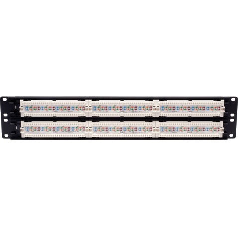 Eaton Tripp Lite Series 48-Port Cat6 Patch Panel - UTP, 110 Punch Down, RJ45, 2U, TAA