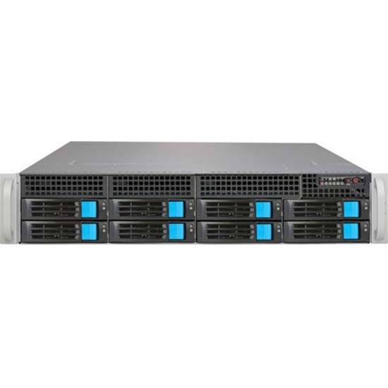 Sans Digital EliteNAS EN208L12-2U 8 Bay 12G SAS/6G SATA Hardware RAID 6 NAS+iSCSI Server