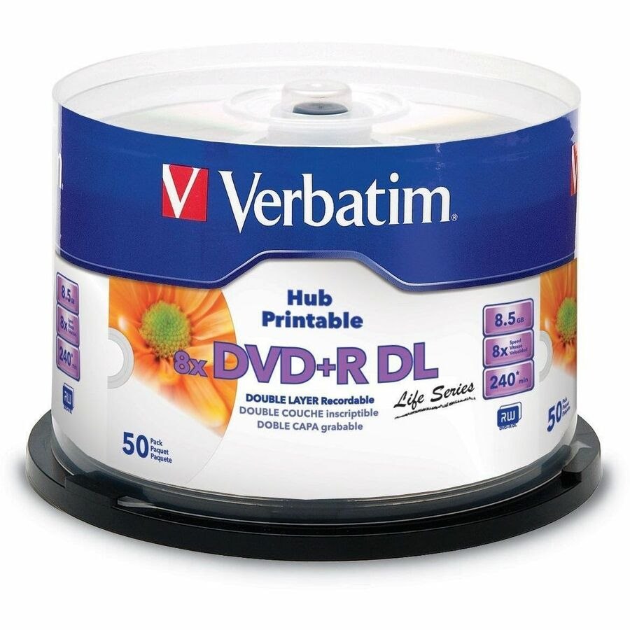 Verbatim Life DVD opneembaar - DVD+R - 8x - 8,50 GB - 50