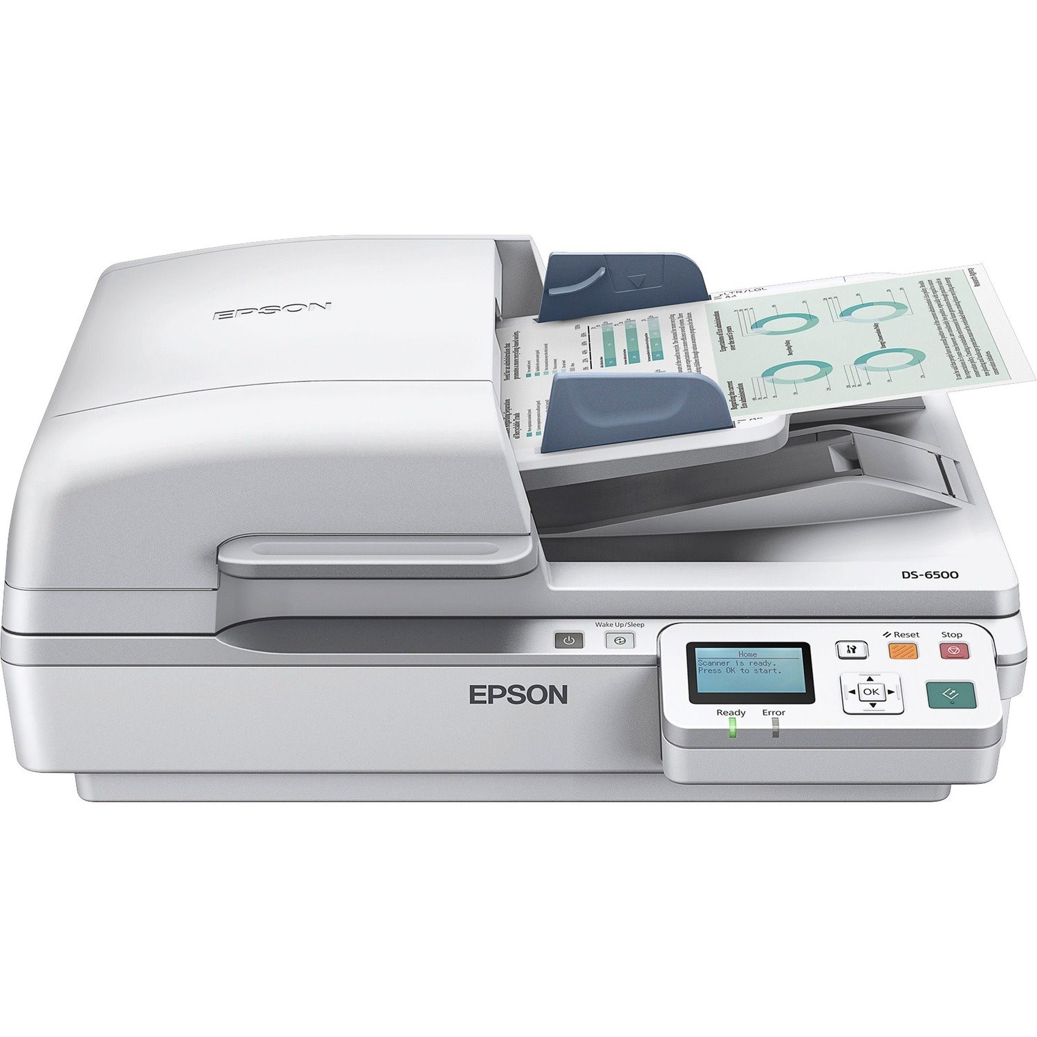 Epson WorkForce DS-6500 Flatbed Scanner - 1200 dpi Optical - White