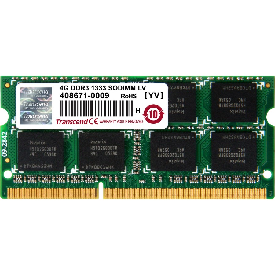 Transcend RAM Module - 4 GB DDR3 SDRAM - 1333 MHz - CL9 - 1.35 V