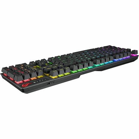 Asus ROG Strix Scope NX Wireless Deluxe Gaming Keyboard - Wired/Wireless Connectivity - USB 2.0 Interface - RGB LED
