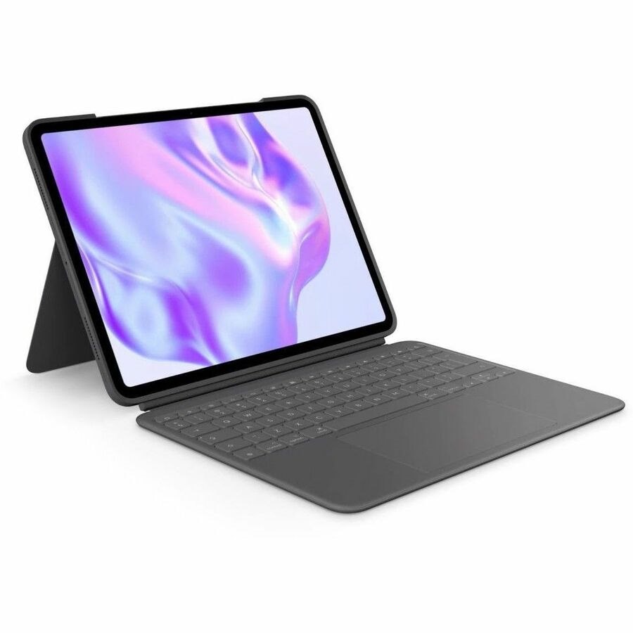 Logitech Combo Touch Keyboard/Cover Case for 33 cm (13") Apple iPad Pro 13 (2024) Tablet - Graphite