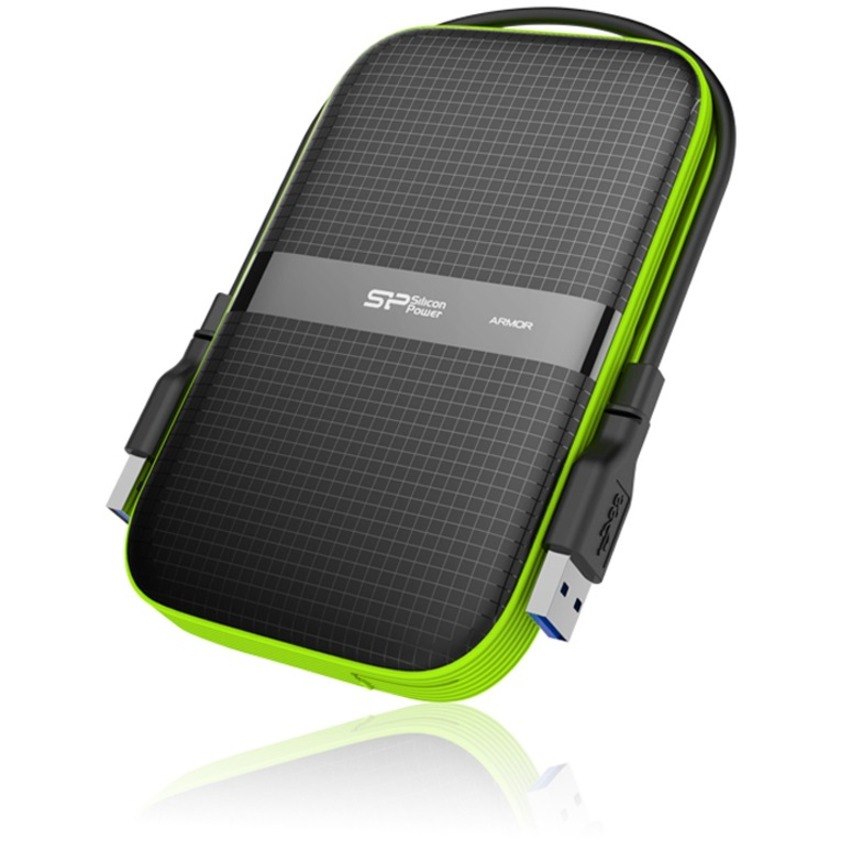 Silicon Power Armor 2 TB Portable Hard Drive - 2.5" External - Black