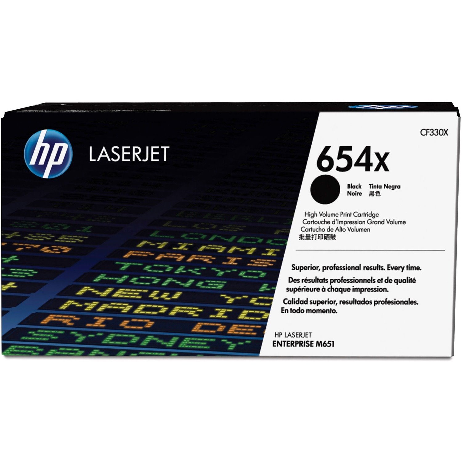 HP 654X Original High Yield Laser Toner Cartridge - Black Pack